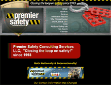 Tablet Screenshot of premier-safety.com